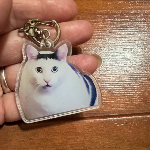 🚨ADORABLE TUXEDO CAT ACRYLIC KEYCHAIN 🩷🩷🩷🤗👍👍 - Picture 3 of 5